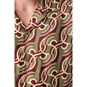 Drôle de Monsieur риза мъжка от вискоза Chain Link Monogram (L.SH230.VI039)