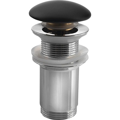 Sapho - Изпускател за умивалник Ø 7 cm матов черен/лъскав хром (SH0783)