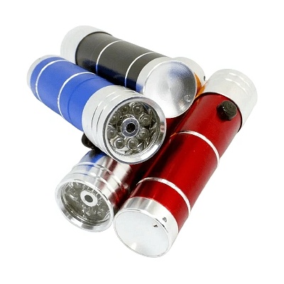 Jiangsu Bright Led фенер с 8 диода и лазерна показалка 2 в 1 М13-116