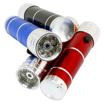 Image 1 of Jiangsu Bright Led фенер с 8 диода и лазерна показалка 2 в 1 М13-116