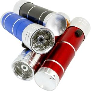 Jiangsu Bright Led фенер с 8 диода и лазерна показалка 2 в 1 М13-116