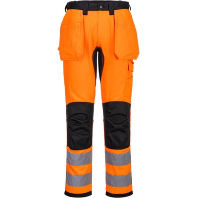 Portwest WX2 Eco Hi Vis holster vreckové nohavice CD889 oranzova cierna