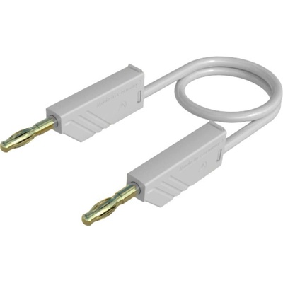 Hirschmann Test & Measurement MLN 100/2,5 WS měřicí kabel lamelová zástrčka 4 mm lamelová zástrčka 4 mm 1.00 m bílá 1 ks