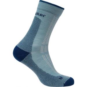 Icebreaker Мъжки туристически чорапи Icebreaker Merino Hike+ Ultralight Quarter Walking socks - Flint Blue / Atlantis - размер 44, 5-46, 5 (EU) (201-9231-0313)
