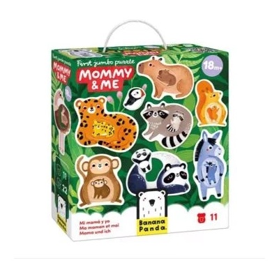 BANANA PANDA Моят първи гигантски пъзел - животни и техните бебета
