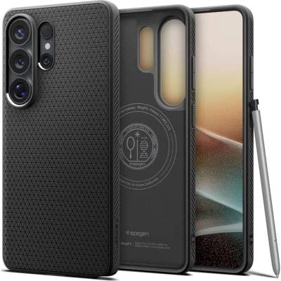 Spigen Magsafe Калъф за Samsung S26 Ultra, Spigen Liquid Air Mag Fit Matte Black Case, Черен (ACS10674)