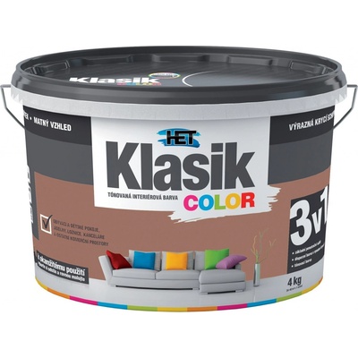 Het Klasik color 0277 hnědý 4 kg