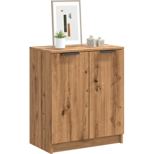 vidaXL Шкаф за обувки дъб артизан 59x35x70 см инженерна дървесина (856990)
