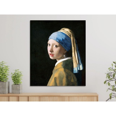 Dívka s perlou - Johannes Vermeer Varianta: 60x70 cm - na KAPA desce 5 mm (k zavěšení)