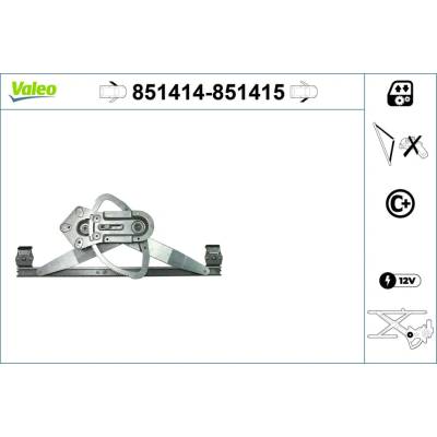 Mechanizmus zdvíhania okna VALEO 851415