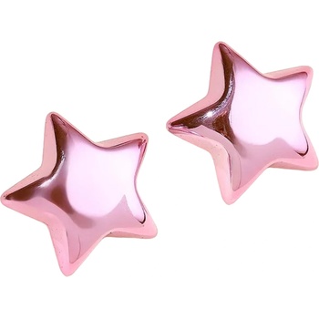 HARAHU Обеците AD-33419 - Star / Светло Розова KP33419 (AD-33419)