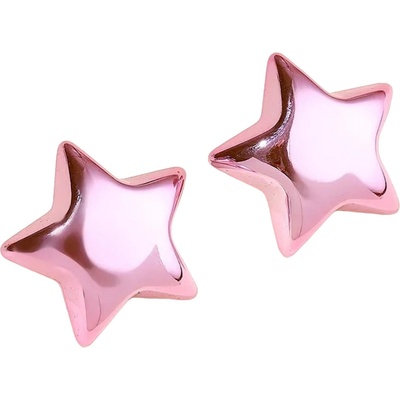 HARAHU Обеците AD-33419 - Star / Светло Розова KP33419 (AD-33419)