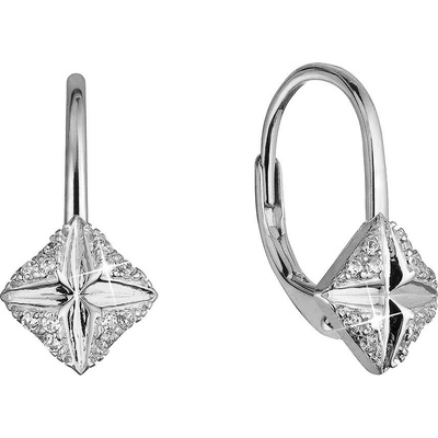 Pavona stříbrné náušnice se zirkony 11516.1 crystal