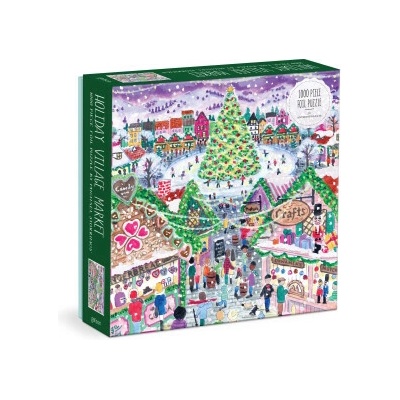 Galison Michael Storrings Holiday Village Market 1000 dielov
