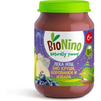 BioNino Лека нощ БИО круши, боровинки и извара 6м+ 190 г