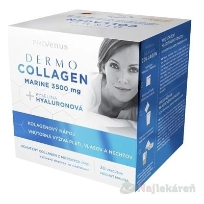 DermoCollagen Marine 3500 mg ProVenus prášok vo vrecúškach malina 30 ks