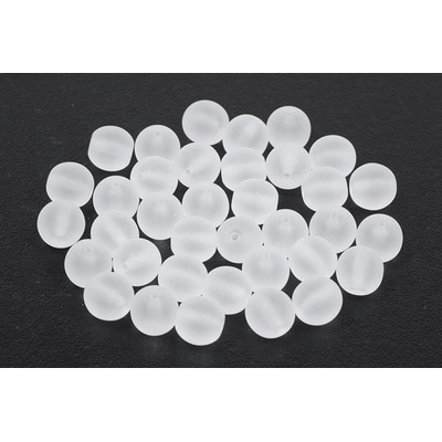Glass beads, s.r.o. Mačkané kulaté korálky - 8 mm 00030/mat Balení: 150ks