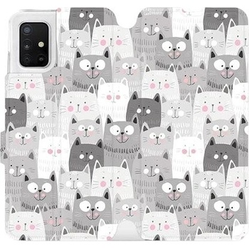 Pouzdro Mobiwear Parádní flip Samsung Galaxy A51 - M099P - Kočičky