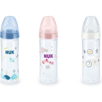 Nuk New Classic láhev Love silikon bílá 250ml