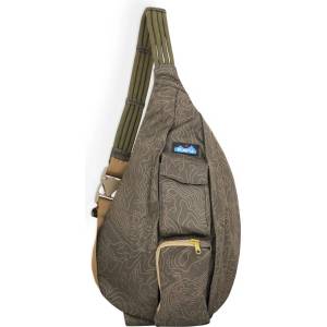 KAVU Чанта за рамо Kavu Rope Sling 10 Shoulder bag - Olive Topo - размер 10 l (510-6348-1311)