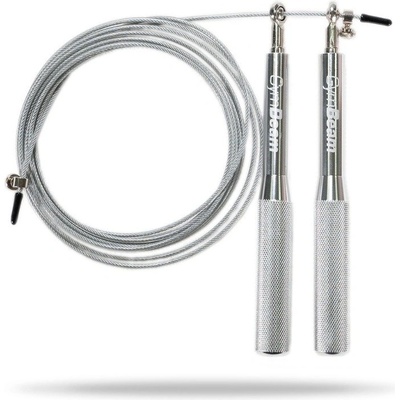 GymBeam Въже за скачане Metal Jumping Rope Silver