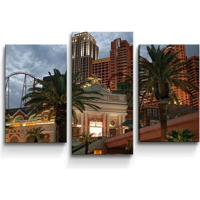 Sablio Obraz - 3-dílný Las Vegas 4 - 75x50 cm