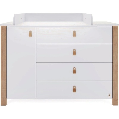 YappyKids Prebaľovacia komoda YappyÉtude II s nadstavcom 120cm, biela