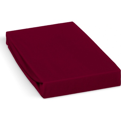 Polášek jersey prostěradlo vínové 90x200x30