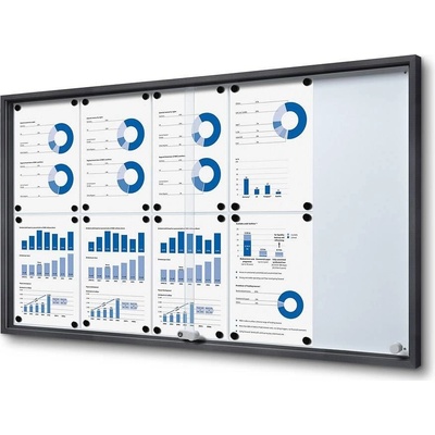 A-Z Reklama CZSlim informační vitrína s posuvnými dvířky SCSLG 10 x A4 – Zboží Dáma