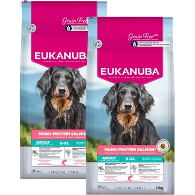 Eukanuba Special Care adult Mono-Protein lososové 2 x 12 kg