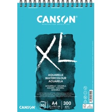 Canson XL Aquarelle Skicák v kroužkové vazbě A4 CP, 300g, 30 listů