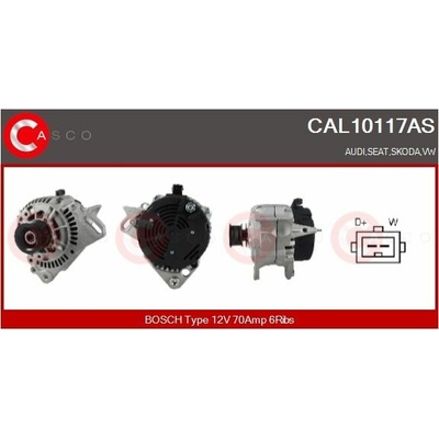 ALTERNATOR 12V 70A CAL10117AS