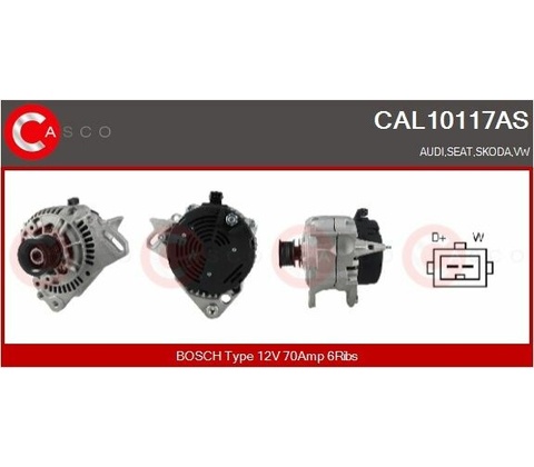 Alternátor CASCO CAL10117AS