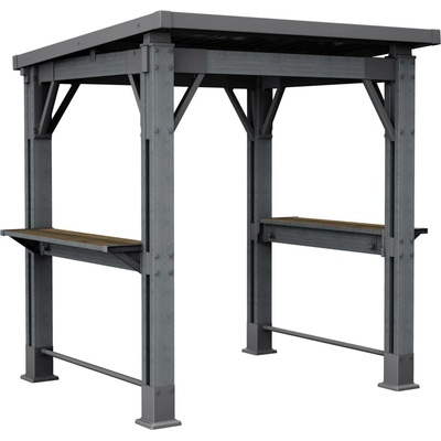 KETER GRILL GAZEBO 247 x 200 x 238 cm, grafit 17213898 – Zboží Mobilmania