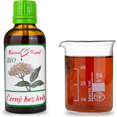Bylinné kapky BIO Černý bez květ tinktura 50 ml