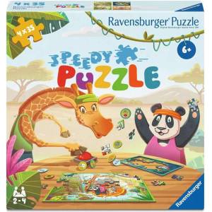 Ravensburger Детски пъзел Ravensburger от 4 х 35 части - Екзотични Животни (12004171) - baby