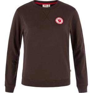 Fjällräven Дамски пуловер Fjällräven Women's 1960 Logo Badge Sweater Jumper - Black Oak - размер XS (117-2712-0612)