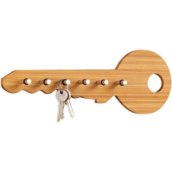 ZELLER Organizér na drobnosti, atraktivní tvar klíče, 6 háčků, 35x13x4 cm