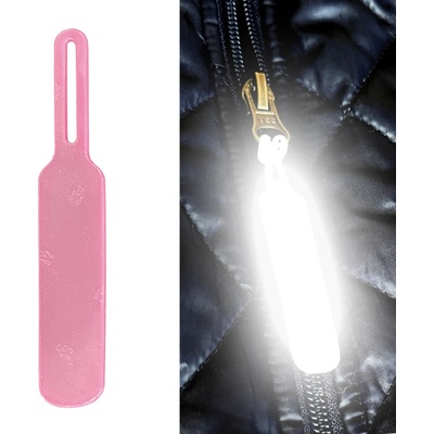 3M Reflexní taháček na zip - růžový – Zboží Dáma