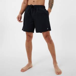 Jack Wills Мъжки бански гащета Jack Wills Mid-Length Swim Shorts Mens - Black