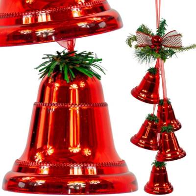Excellent Houseware Tvarované vianočné gule zvonček 75 cm 1 ks