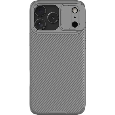 Nillkin iPhone 17 Pro NILLKIN CAMSHIELD PRO Силиконов удароустойчив протектор за телефон Ударноустойчив, с ивици, ИТАЛИАНСКО СИВО GP-175245 (GP-175245)