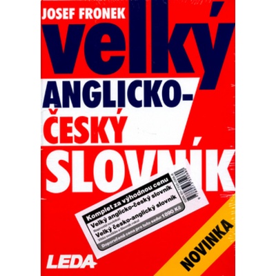 Velký česko-anglický a anglicko-český slovník - 2 SLOVNÍKY - Josef Fronek