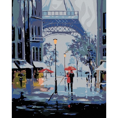 zuty Zima a Eiffelova věž 80 x 100 cm bez rámu a bez vypnutí plátna 8596530018902