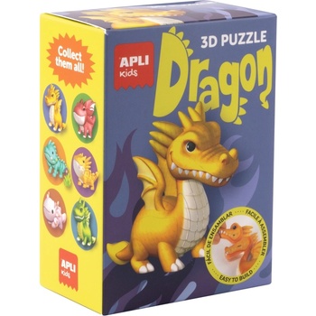 APLI 3D пъзел Apli Kids - Dragon, жълт дракон (19946)