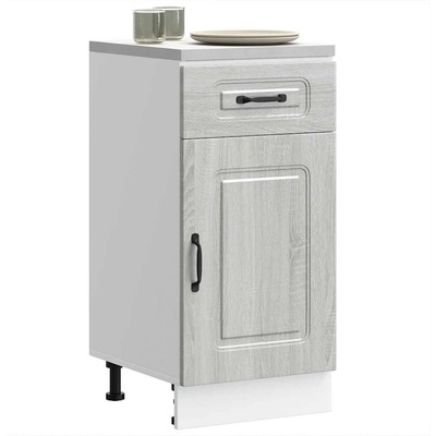 vidaXL Кухненски шкаф, "Kalmar", сив сонома, инженерно дърво (853473)