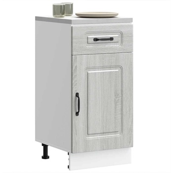 vidaXL Кухненски шкаф, "Kalmar", сив сонома, инженерно дърво (853473)