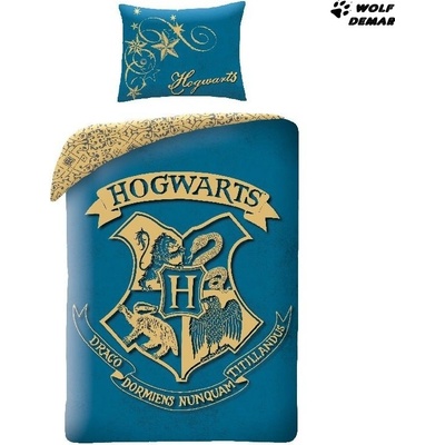 Halantex Harry Potter Hogwarts Logo HP-8089BL 140x200 70x90