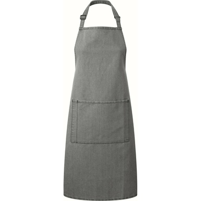 Premier Workwear Keprová pracovní zástěra s kapsou z kolekce Colours Collection šedá střední denim Pantone Cool Gray 10C 72x86cm PW154