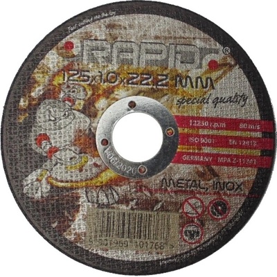 Rapid Rezný kotúč 125 x 1.0 x 22.2 mm M08249